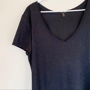 Suede v-Neck Shirt (originally from StitchFix)
